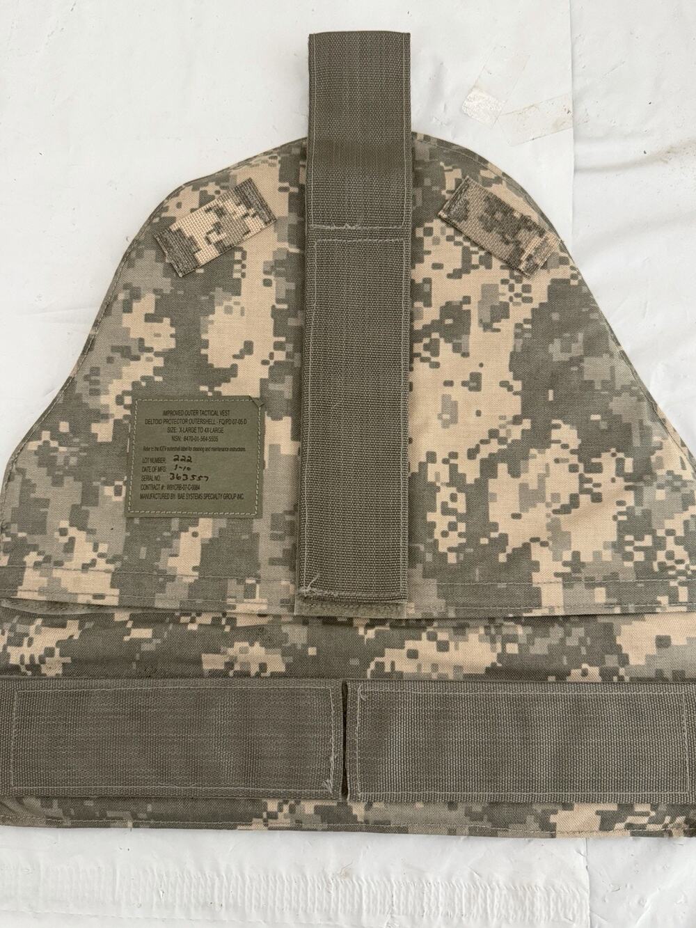 2 Improved Outer Tactical Vests Deltoid Protector Set UCP With Inserts XL-4XL